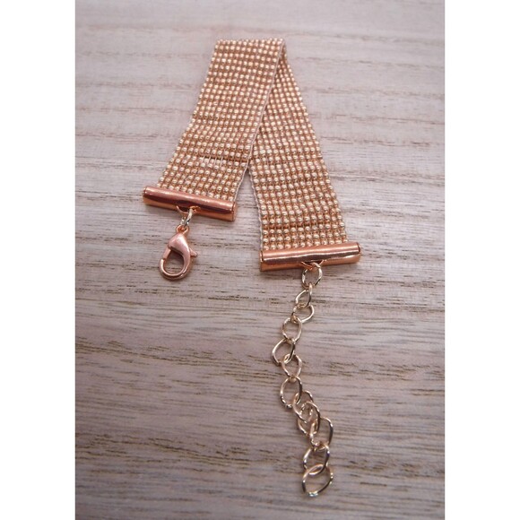 Loom Beaded Bracelet Rose Gold - Picture 4 of 4